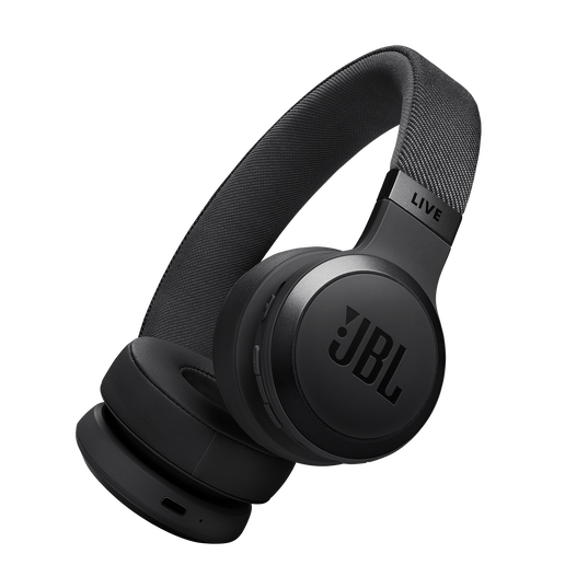 JBL Live 670NC - Black - Wireless On-Ear Headphones with True Adaptive Noise Cancelling - Hero